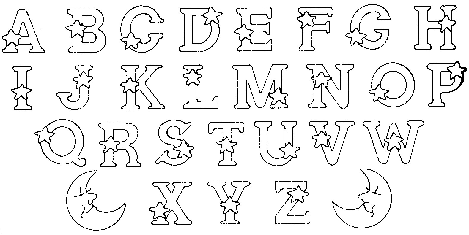 Coloriage Alphabet - Coloriages Alphabet Et Lettres intérieur Lettres Enluminées À Imprimer