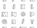 Coloriage Alphabet Décoré En Noir Dessin Gratuit À Imprimer à Lettres Enluminées À Imprimer