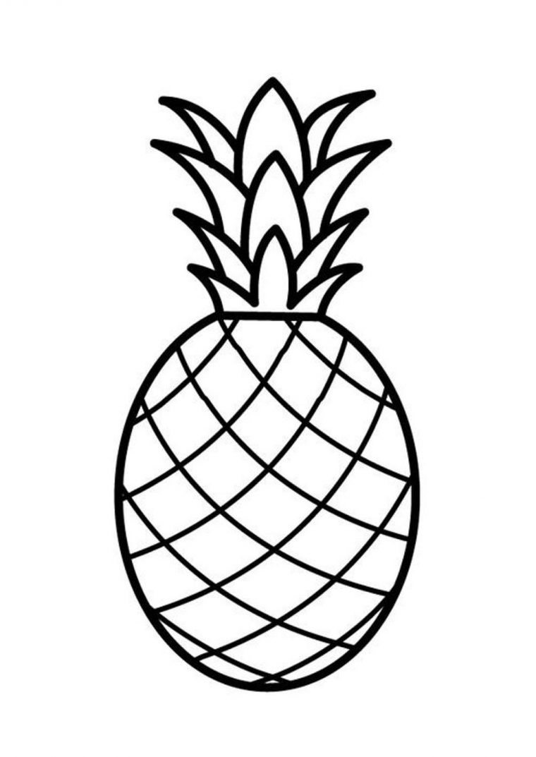 Coloriage Ananas  Ananas Dessin, Coloriage, Coloriage Fruits intérieur Ananas Dessin