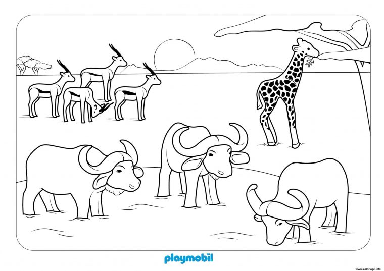 Coloriage Animaux 1 Dessin Playmobil À Imprimer à Images Animaux À Imprimer