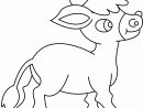 Coloriage - Animaux : Ane 01 - 10 Doigts concernant Ane Dessin