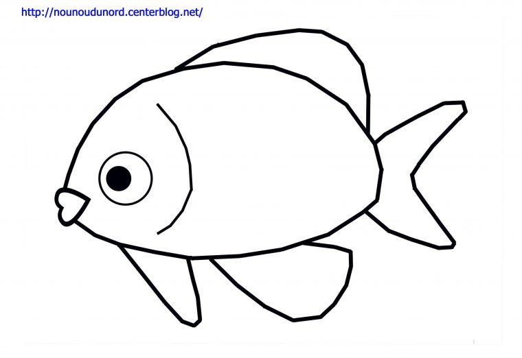 Coloriage Animaux De Eau à Poisson Facile A Dessiner