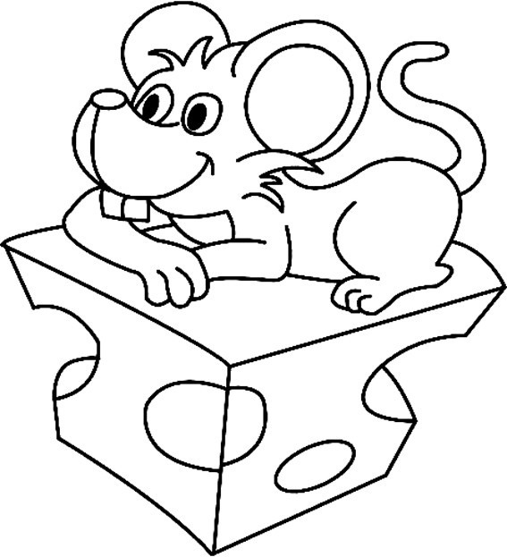 Coloriage – Animaux : Souris 12 – 10 Doigts tout Coloriage Souris