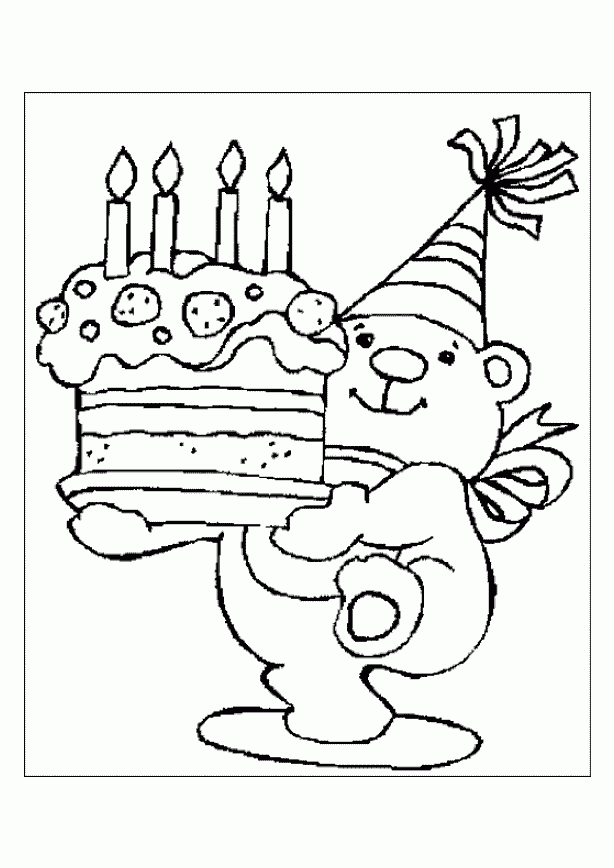 Coloriage Anniversaire 2 Ans pour Coloriage 4 Ans 