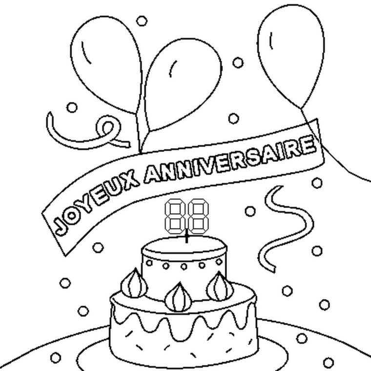 Coloriage Anniversaire Maman A Imprimer Gratuit intérieur Dessin Anniversaire Maman