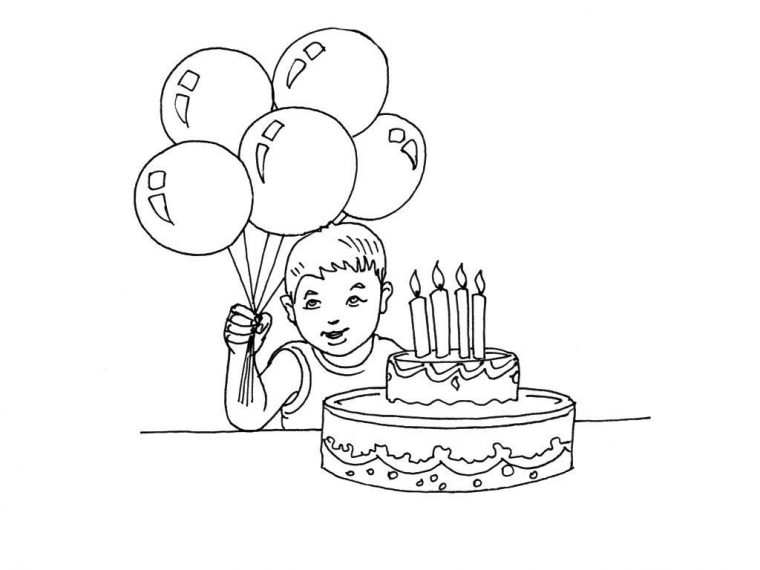 Coloriage Anniversaires 1 – Coloriage Anniversaires intérieur Coloriage De Joyeux Anniversaire