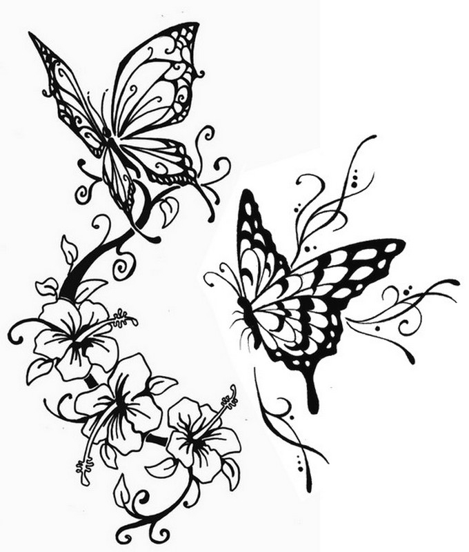 Coloriage Anti-Stress Papillons : Uage Papillons 8 à Dessin De Petit Papillon 