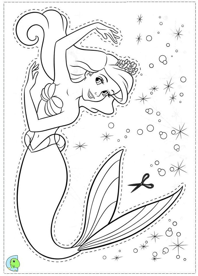 Coloriage Ariel La Petite Sirene À Imprimer pour Sirène À Imprimer 