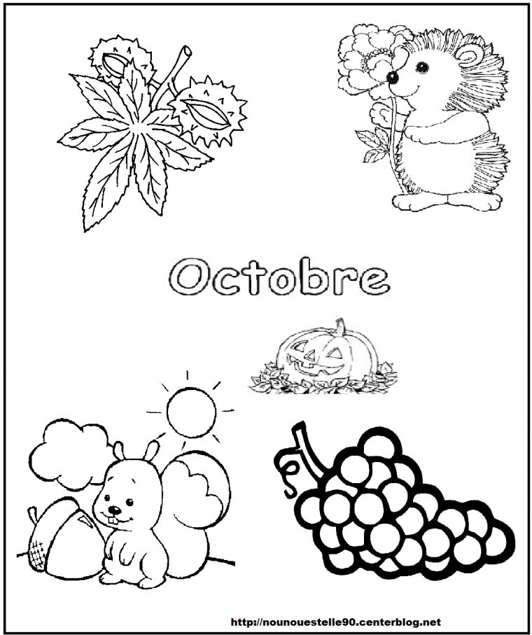 Coloriage Automne dedans Coloriage Sur L Automne