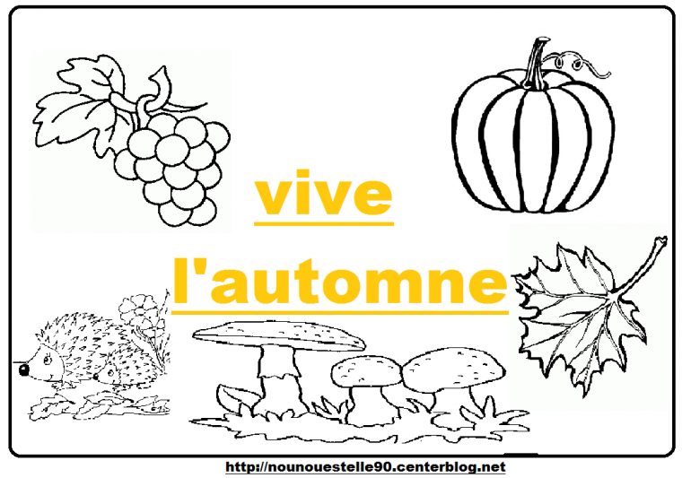 Coloriage Automne pour Coloriage Sur L Automne