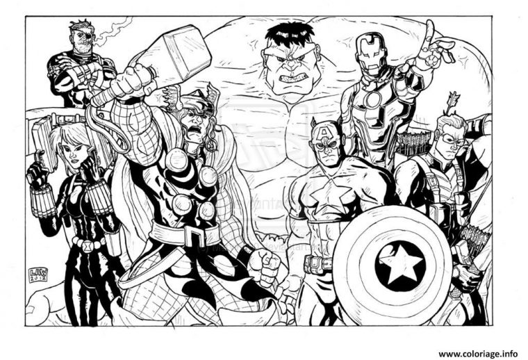 Coloriage Avengers 41 Dessin Avengers À Imprimer pour Dessin A Imprimer Avengers