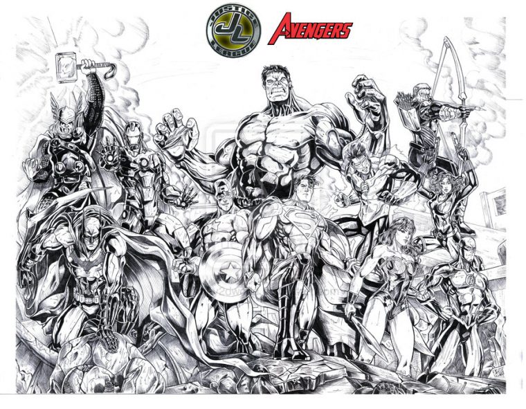 Coloriage Avengers À Imprimer Pour Les Enfants – Cp02304 dedans Coloriage Gratuit À Imprimer Avengers