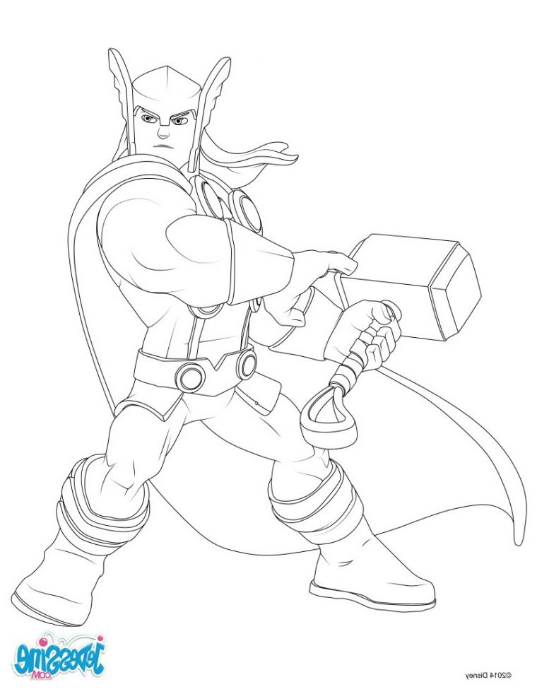 Coloriage Avengers Bestof Stock Coloriages Avengers Thor pour Dessin Avengers