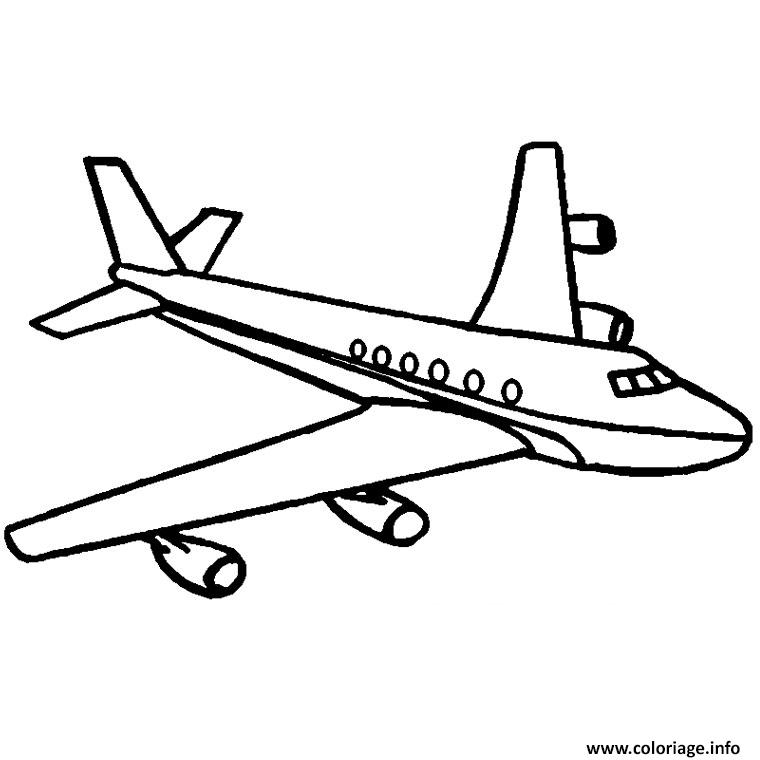 Coloriage Avion Airbus Dessin Avion À Imprimer encequiconcerne Avion Coloriage 