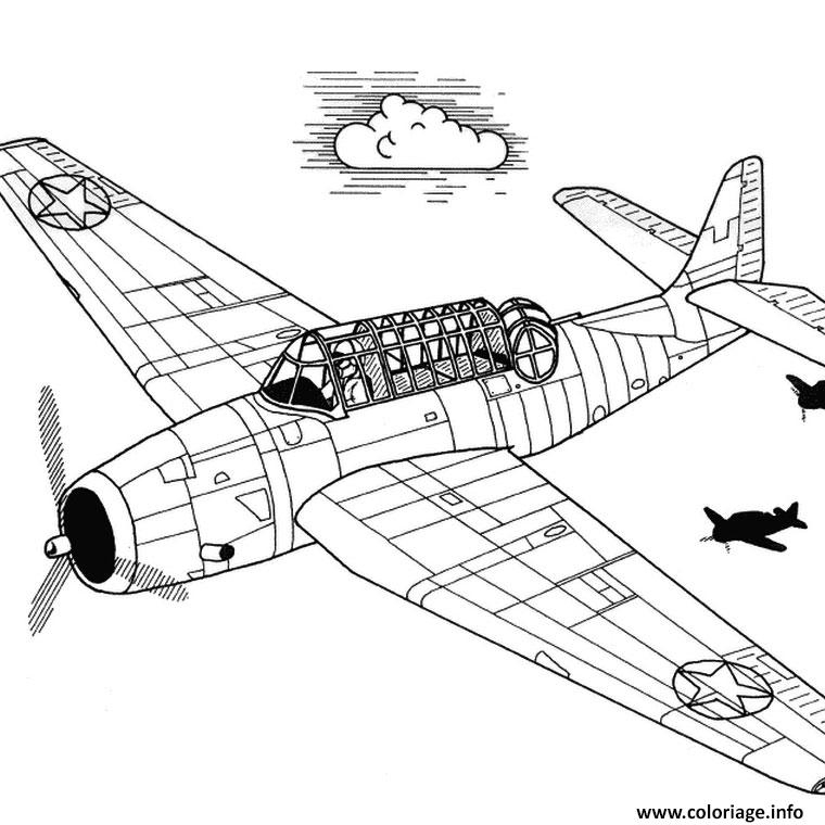 Coloriage Avion Chasse Dessin Avion À Imprimer serapportantà Avion Coloriage 