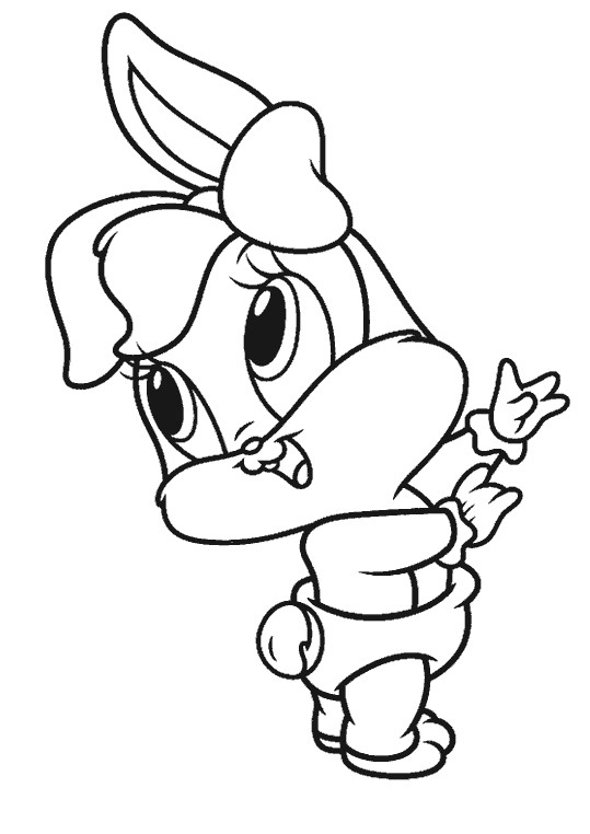 Coloriage Baby Looney Tunes Lola Dessin Gratuit À Imprimer concernant Coloriage Lola