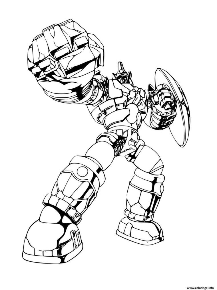 Coloriage Bakugan Robot Dessin Bakugan À Imprimer concernant Robot A Colorier