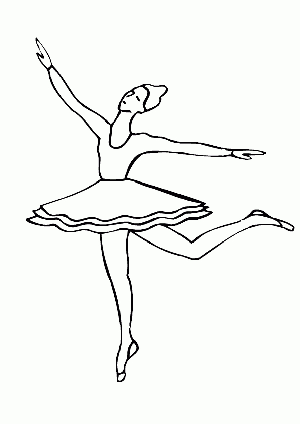 Coloriage Ballet Danse Classique serapportantà Dessin Danse