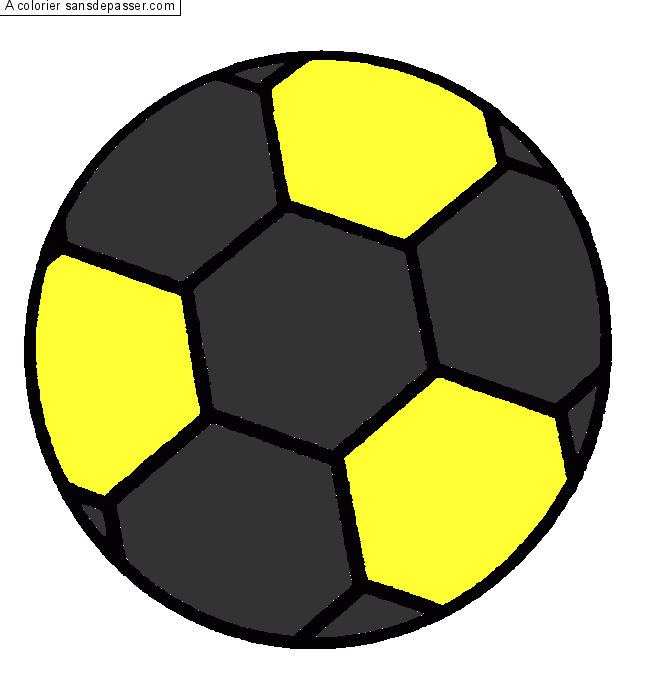 Coloriage Ballon De Foot - Sans Dépasser à Ballon De Foot Dessin