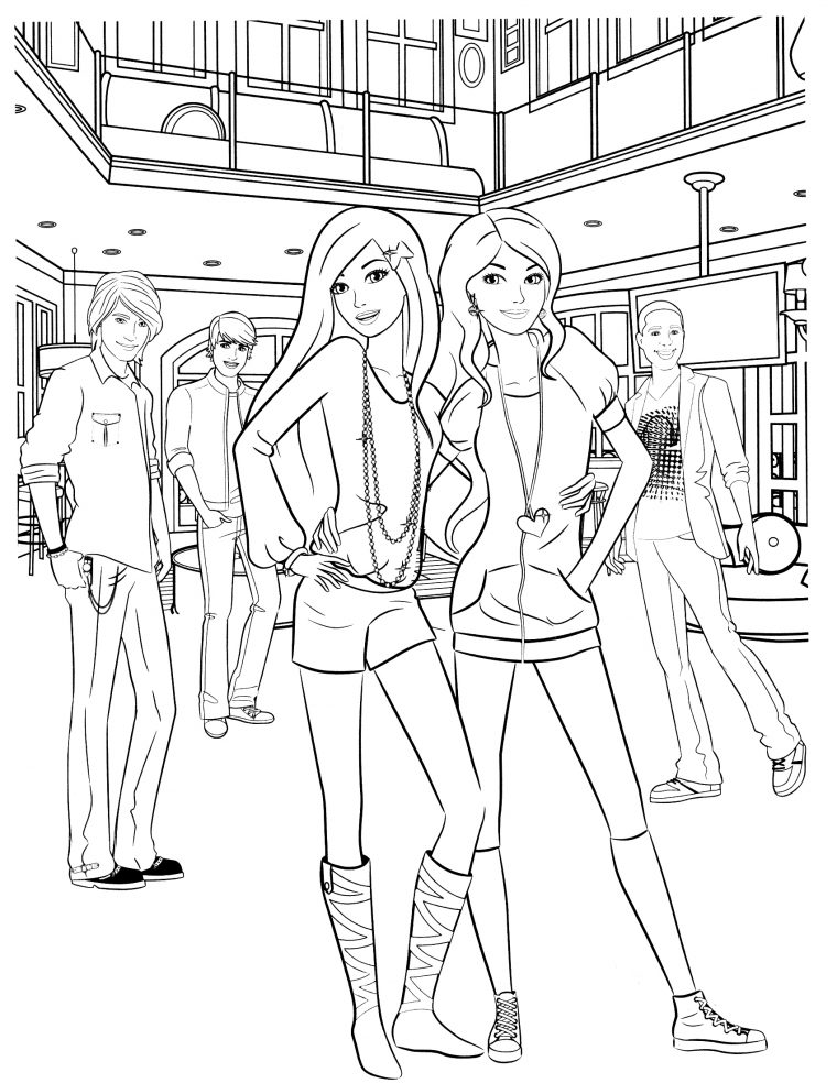 Coloriage Barbie #27585 (Dessins Animés) – Album De Coloriages avec Dessin Barbie A Imprimer Gratuit