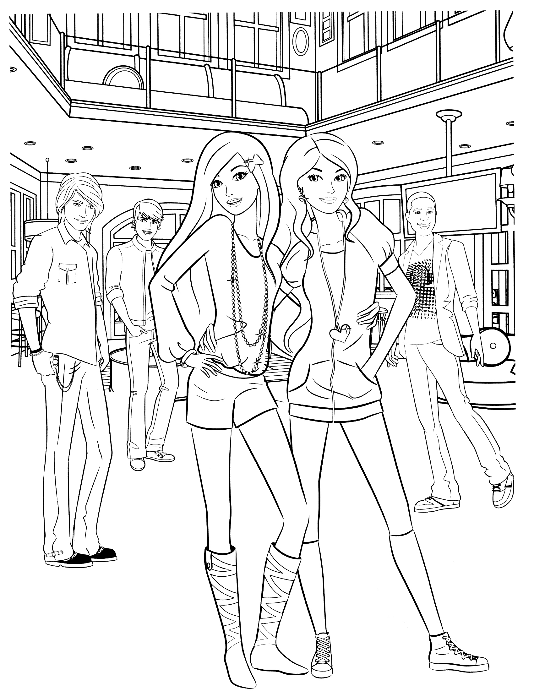 Coloriage Barbie #27585 (Dessins Animés) - Album De Coloriages avec Dessin Barbie A Imprimer Gratuit 