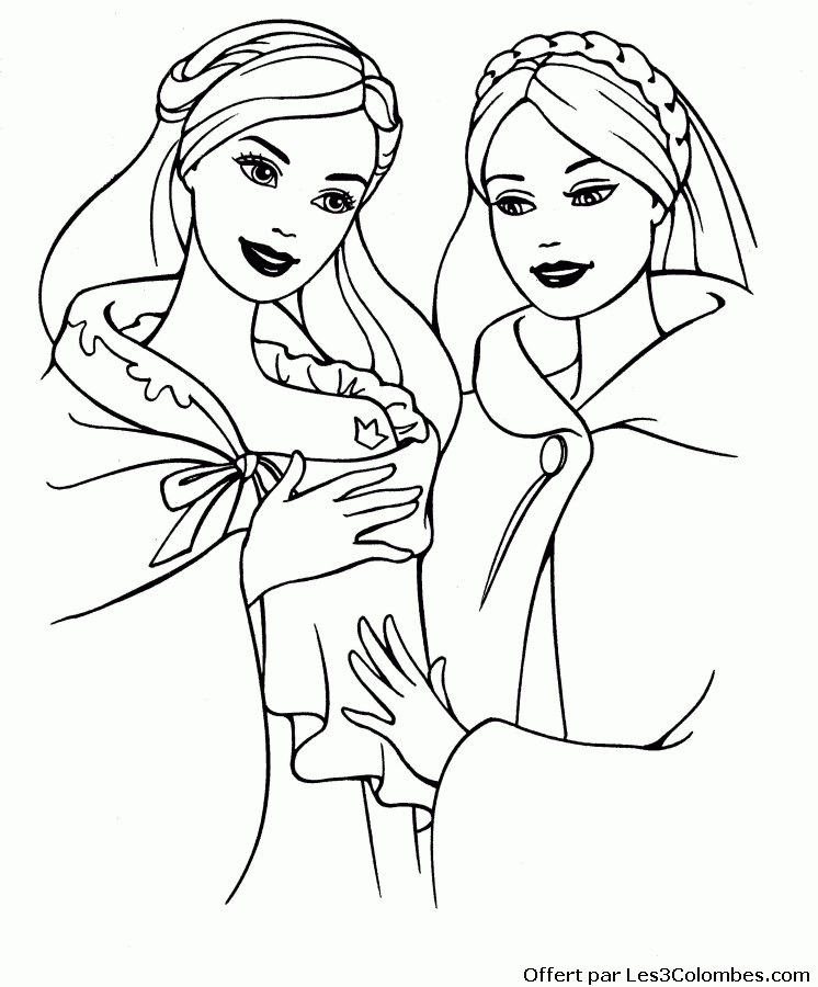 Coloriage Barbie 62 - Coloriage En Ligne Gratuit Pour Enfant intérieur Coloriage En Ligne Princesses 