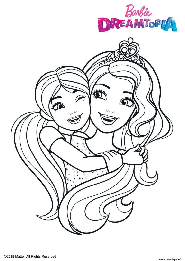 Coloriage Barbie Et Chelsea Au Royaume Arc En Ciel Dessin dedans Coloriage Danseuse À Imprimer