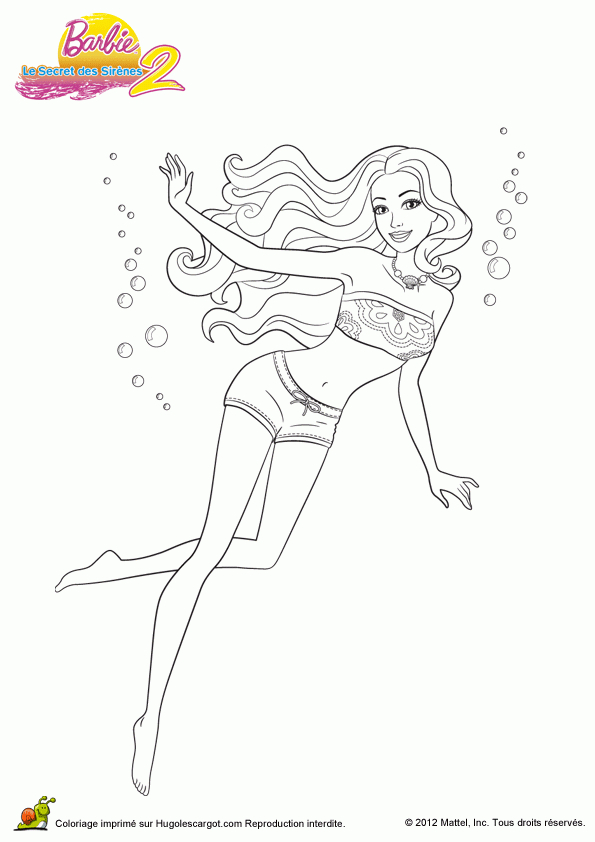 Coloriage Barbie Secret Des Sirenes 2 08 Sur Hugolescargot serapportantà Dessin De Sirene À Imprimer