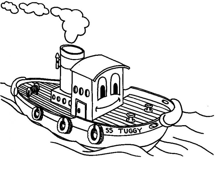 Coloriage Bateau 12 – Coloriage En Ligne Gratuit Pour Enfant pour Dessin Bateau Enfant