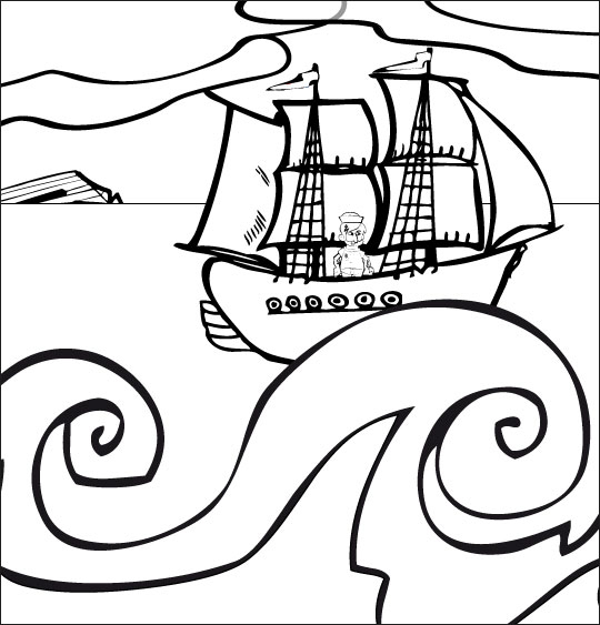 Coloriage Bateau Coloriage Chanson Brave Marin, Le Marin tout Dessin De Marin 