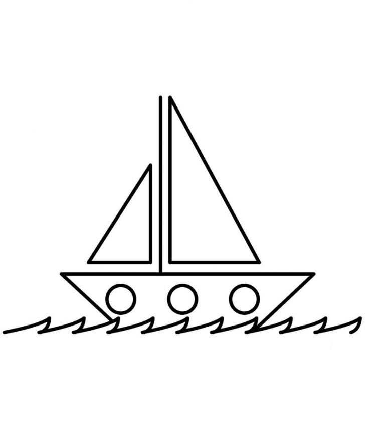 Coloriage Bateau Gratuit À Imprimer Pour Les Enfants concernant Dessin Bateau Enfant