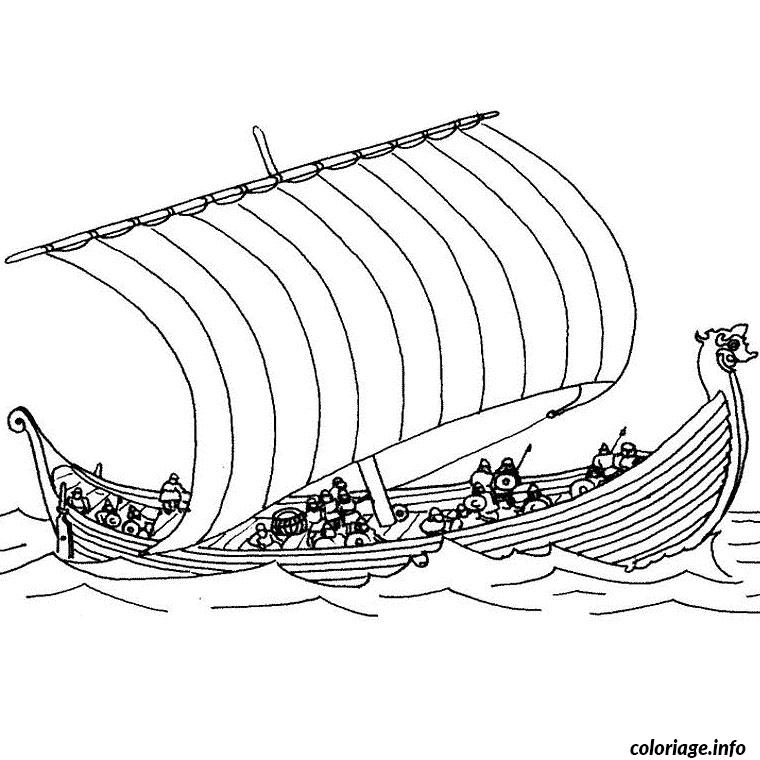 Coloriage Bateau Viking Dessin Bateau À Imprimer avec Coloriage Bateau À Imprimer Gratuit