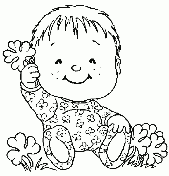 Coloriage Bebe 42 - Coloriage En Ligne Gratuit Pour Enfant concernant Coloriage Bébé 