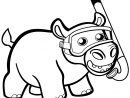Coloriage Bebe Hippopotame Mignon Avec Tuba Dessin Animaux concernant Coloriage De Bebe