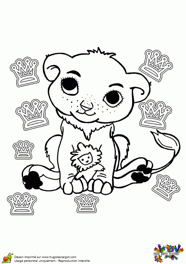 Coloriage Bebe Lion Sur Hugolescargot avec Coloriage Lion À Imprimer 