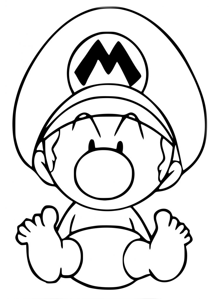 Coloriage Bebe Luigi avec Dessin De Luigi A Imprimer