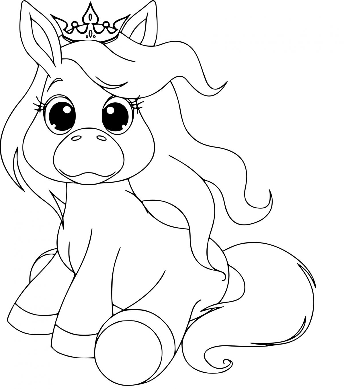 Coloriage Bébé Poney À Imprimer destiné Bebe Coloriage