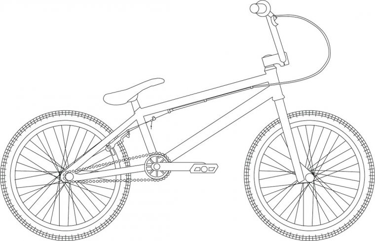 Coloriage Bicyclette  Vélo #136992 (Transport) – Album De pour Dessin De Velo