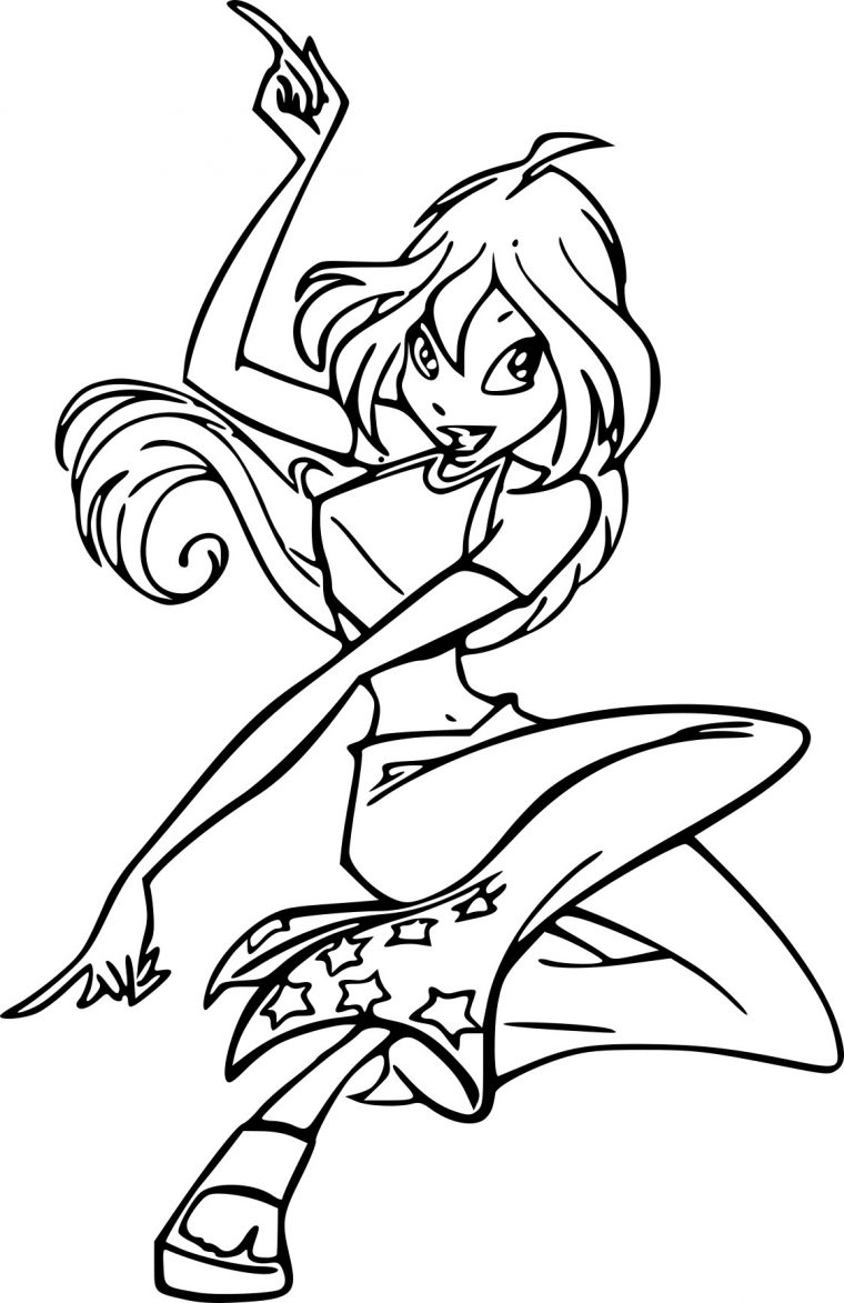 Coloriage Bloom Winx Club À Imprimer à Coloriage A Imprimer Winx