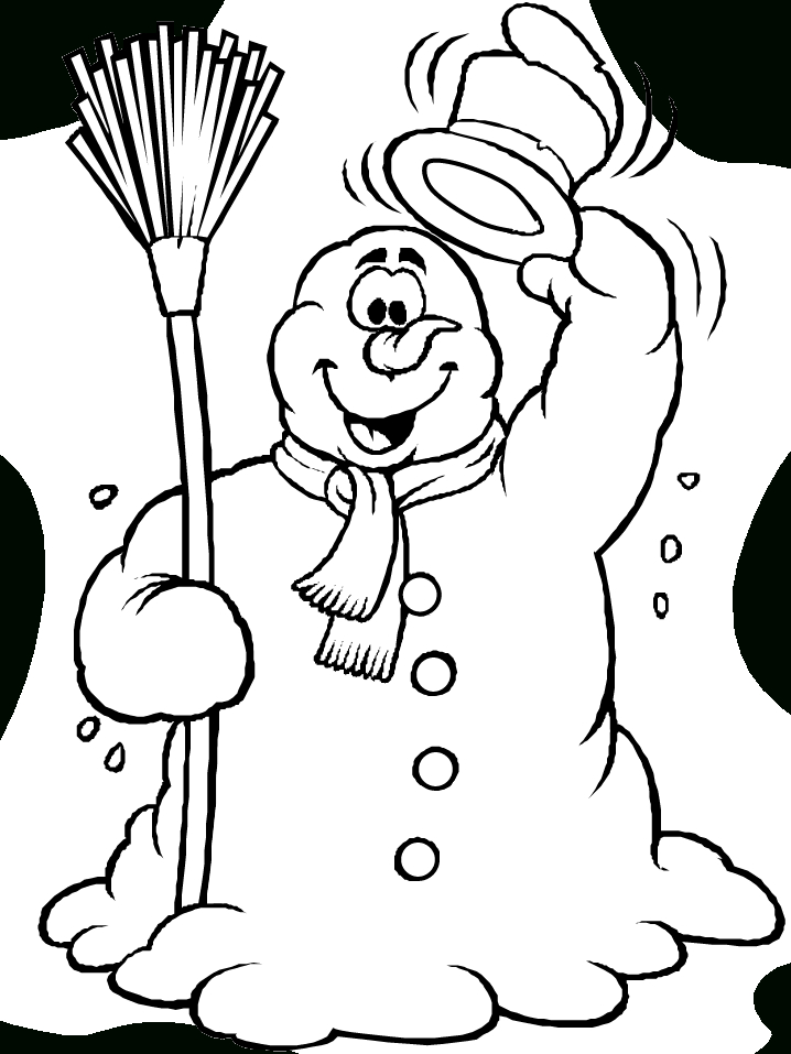 Coloriage Bonhomme De Neige #89206 (Personnages) – Album concernant Coloriage Bonhomme