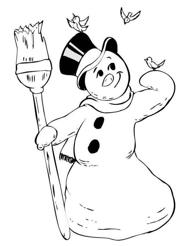 Coloriage Bonhomme De Neige #89248 (Personnages) – Album tout Coloriage Bonhomme