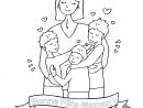 Coloriage Bonne Fete Maman De 3 Garçons - Occuper Les Enfants pour Coloriage Bonne Fete