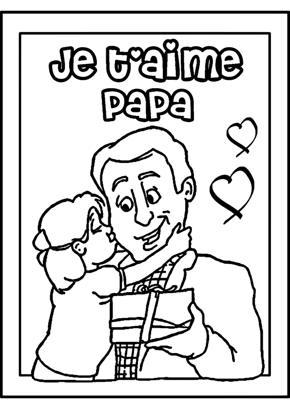 Coloriage Bonne Fête Papa À Imprimer pour Dessin De Fete A Imprimer 