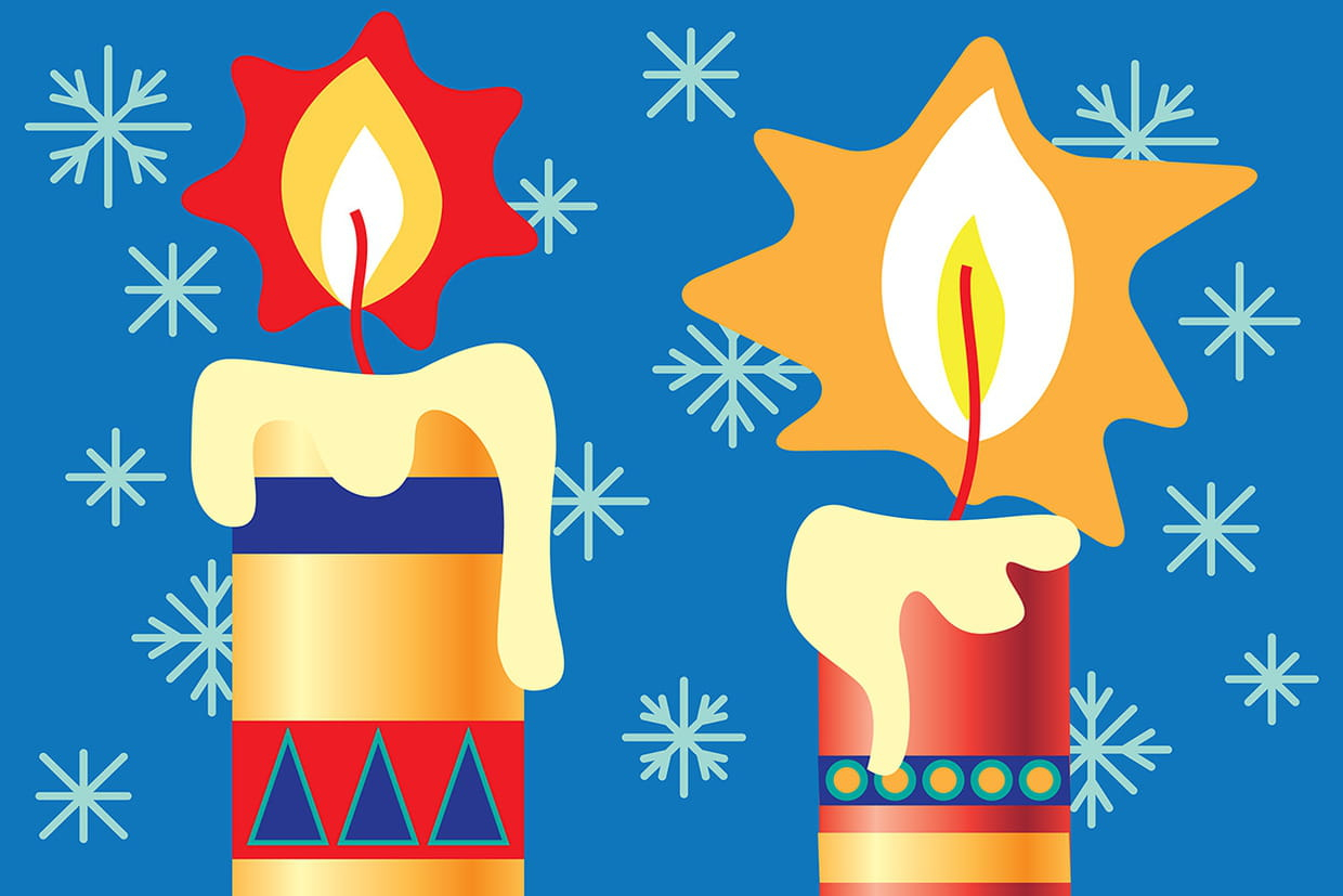 Coloriage Bougies De Noël Sur Hugolescargot serapportantà Dessin Bougie 