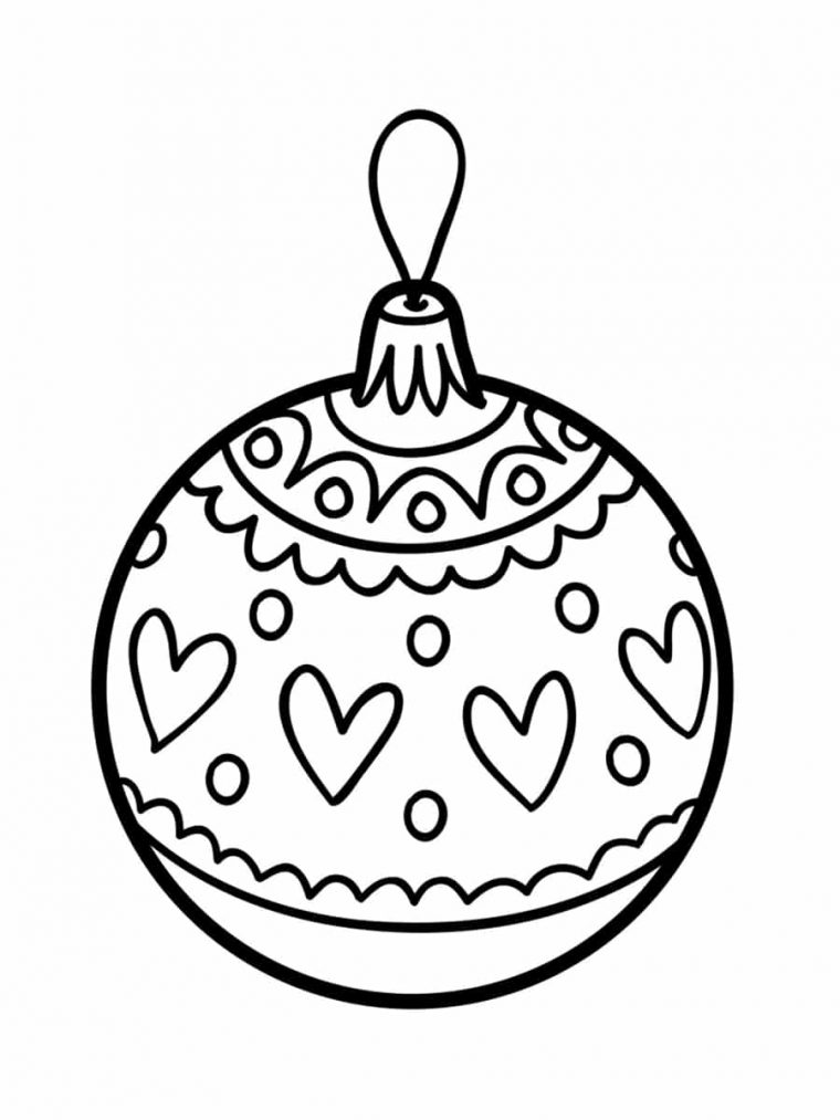 Coloriage Boule De Noël : 20 Dessins À Imprimer Gratuitement à Coloriage De Noel A Imprimer