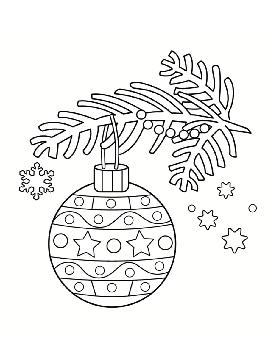 Coloriage Boule De Noël : 20 Dessins À Imprimer Gratuitement encequiconcerne Image A Imprimer De Noel 