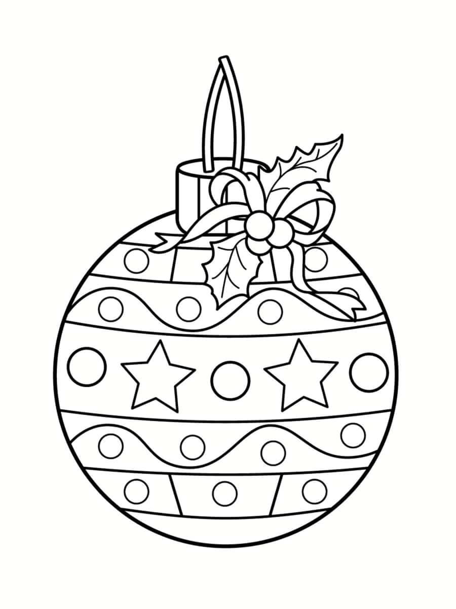 Coloriage Boule De Noël : 20 Dessins À Imprimer Gratuitement serapportantà Dessin De Noel A Imprimer 