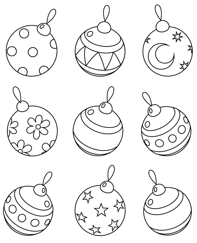 Coloriage Boules De Noel Couleur Dessin Gratuit À Imprimer serapportantà Imprimer Dessin De Noel Gratuit 