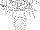 Coloriage Bouquet De Fleurs Variees Dans Un Vase Dessin à Coloriage À Imprimer Gratuit