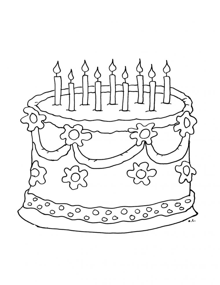 Coloriage Brithday Cake – Joyeux Anniversaire Beau Livre à Coloriage Anniversaire 3 Ans